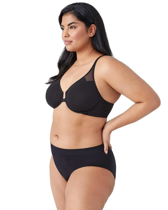 Soma Wacoal TBack Front Close Underwire Bra Black Women Bras