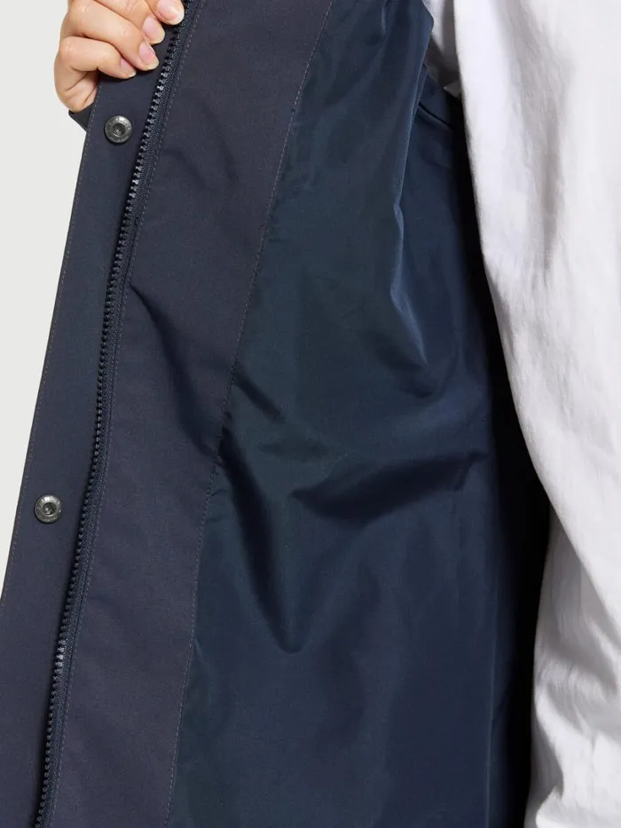 Sonja Parka Long Dark Night Blue Women Didriksons Spring Jackets