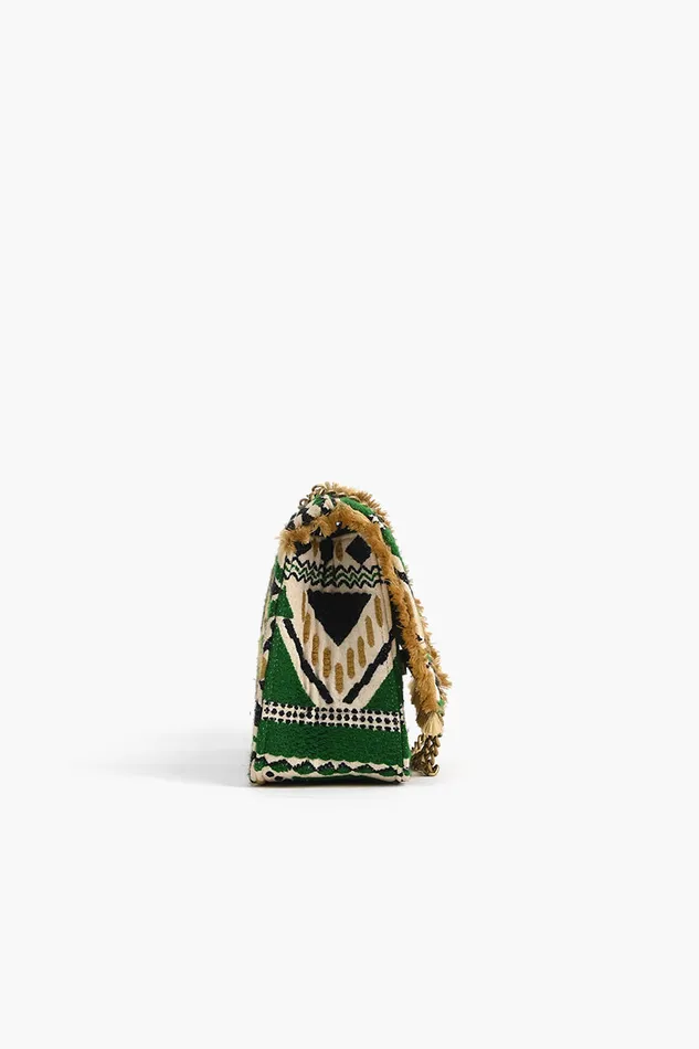 Southwest Jade Beaded Shoulder Bag Shoulder Bags America and Beyond Women