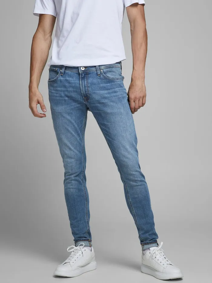 Spray On Jeans JACK and JONES Mens TOM ORIGINAL AM 815 STS SKINNY FIT JEANS Blue Blue Denim Spray On Jeans JACK and JONES Mens TOM ORIGINAL AM 815 STS SKINNY FIT JEANS Blue Blue Denim