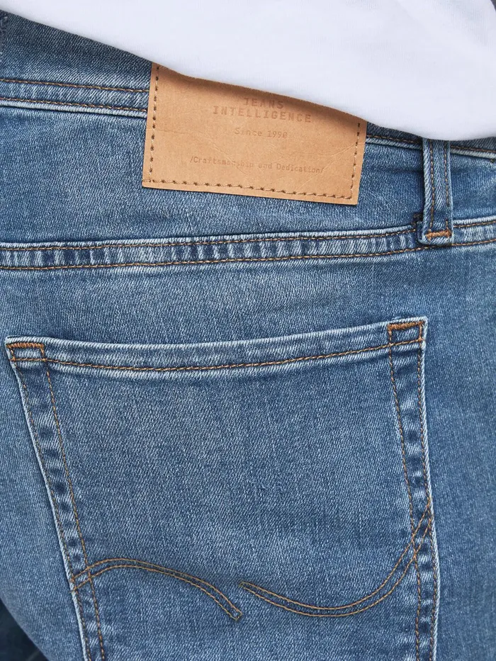 Spray On Jeans JACK and JONES Mens TOM ORIGINAL AM 815 STS SKINNY FIT JEANS Blue Blue Denim
