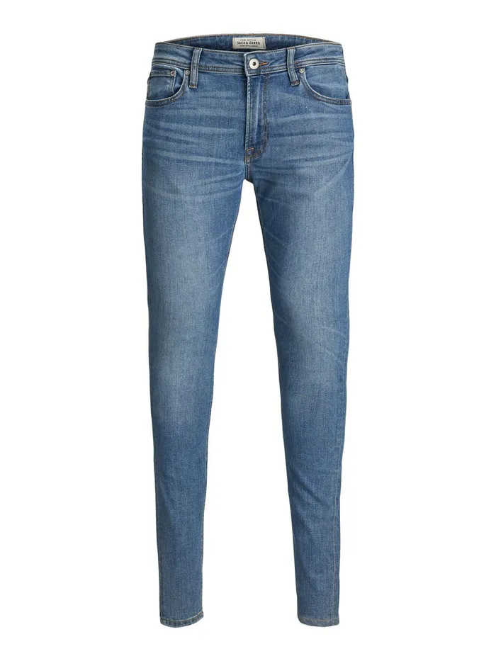 Spray On Jeans JACK and JONES Mens TOM ORIGINAL AM 815 STS SKINNY FIT JEANS Blue Blue Denim
