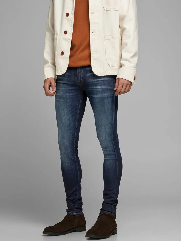 Spray On Jeans JACK and JONES Mens TOM ORIGINAL JOS 991 SKINNY FIT JEANS Blue Blue Denim Spray On Jeans JACK and JONES Mens TOM ORIGINAL JOS 991 SKINNY FIT JEANS Blue Blue Denim