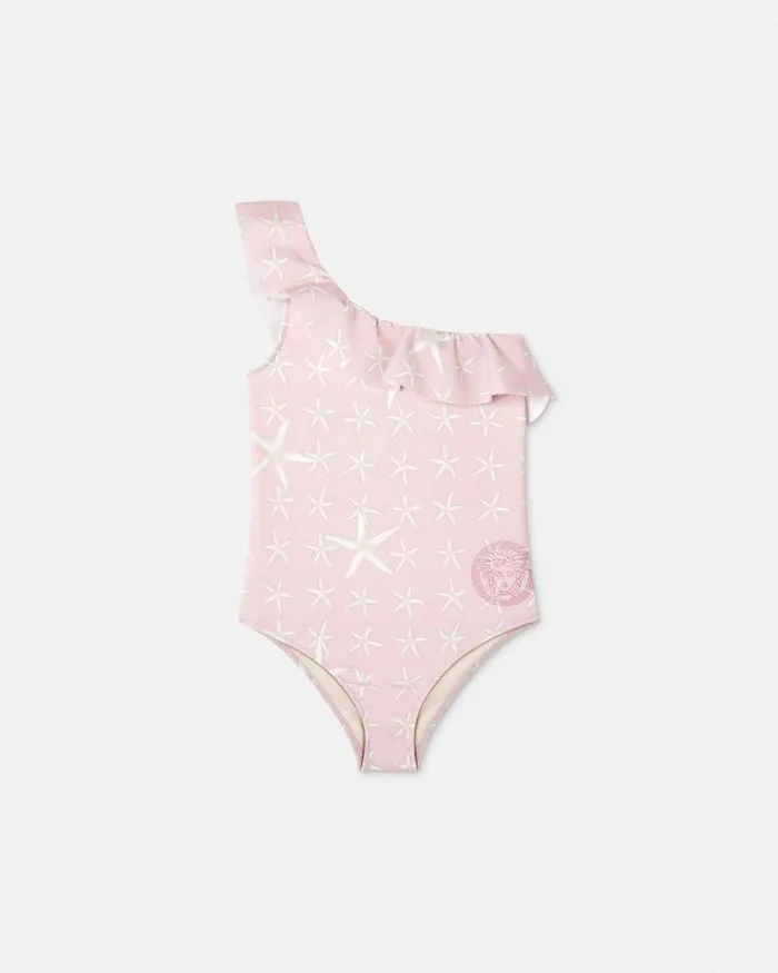 Stella Marina Kids Swimsuit White Children Versace Beachwear