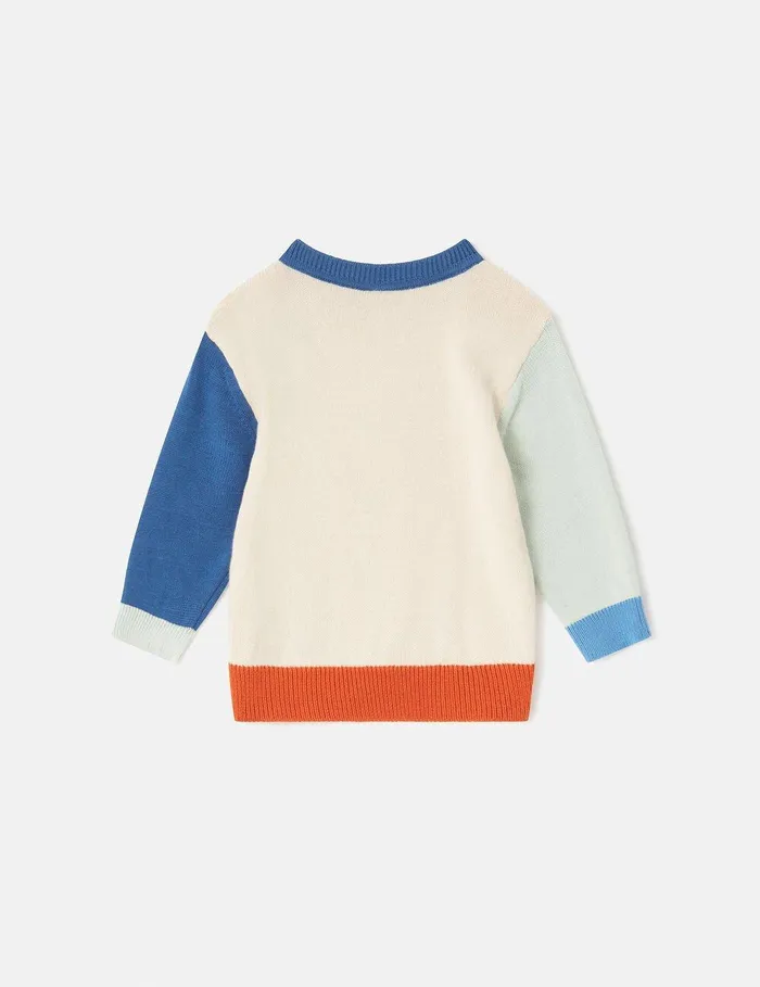 Stella McCartney Baby Boys Kids Space Knitted Graphic Sweater Multicolor Stella McCartney Baby Boys Kids Space Knitted Graphic Sweater Multicolor