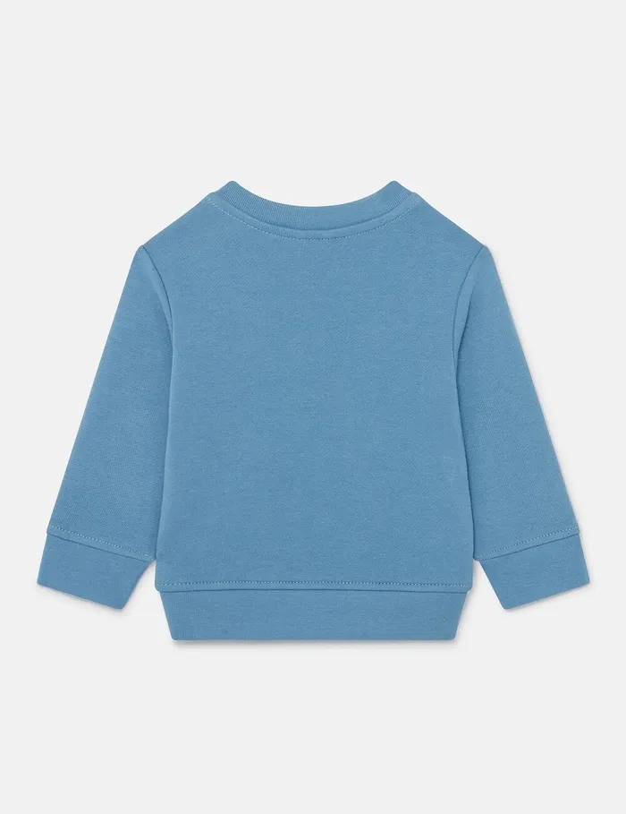Stella McCartney Baby Boys Kids Space Print Sweatshirt Airforce Blue Stella McCartney Baby Boys Kids Space Print Sweatshirt Airforce Blue