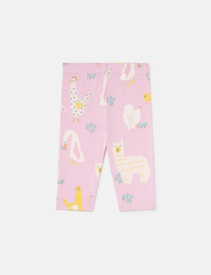 Stella McCartney Baby Girls Kids Animal Pattern Leggings Pink