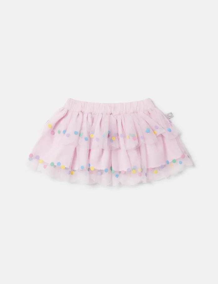 Stella McCartney Baby Girls Kids Confetti Dot Tutu Skirt Wisteria Pink