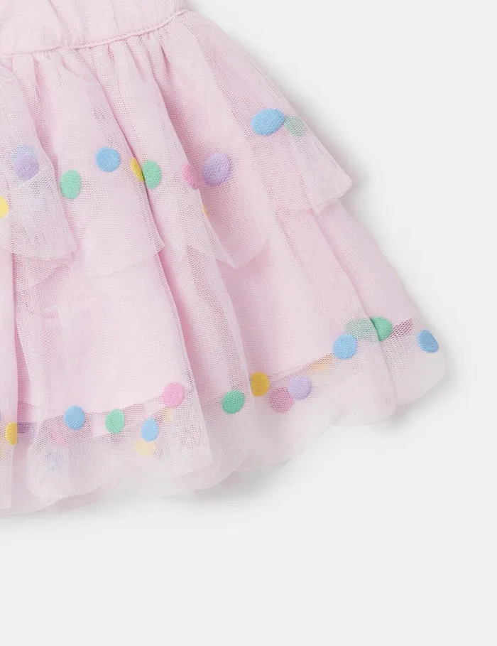 Stella McCartney Baby Girls Kids Confetti Dot Tutu Skirt Wisteria Pink Stella McCartney Baby Girls Kids Confetti Dot Tutu Skirt Wisteria Pink