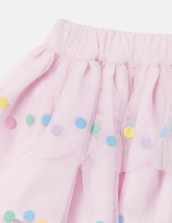 Stella McCartney Baby Girls Kids Confetti Dot Tutu Skirt Wisteria Pink Stella McCartney Baby Girls Kids Confetti Dot Tutu Skirt Wisteria Pink