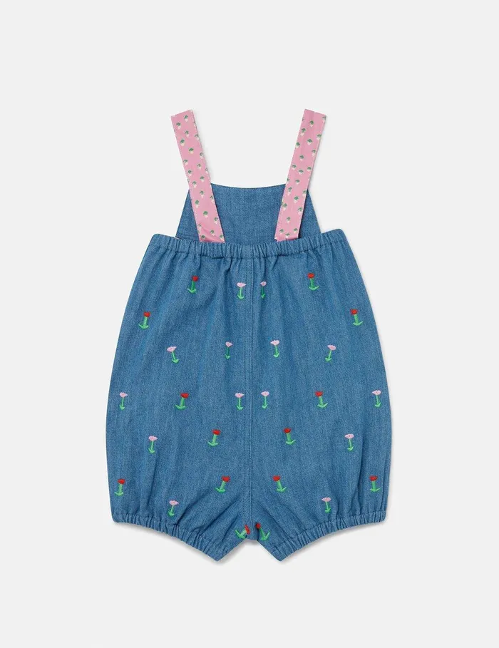 Stella McCartney Baby Girls Kids Farmyard Appliqu Overalls Multicolour Stella McCartney Baby Girls Kids Farmyard Appliqu Overalls Multicolour