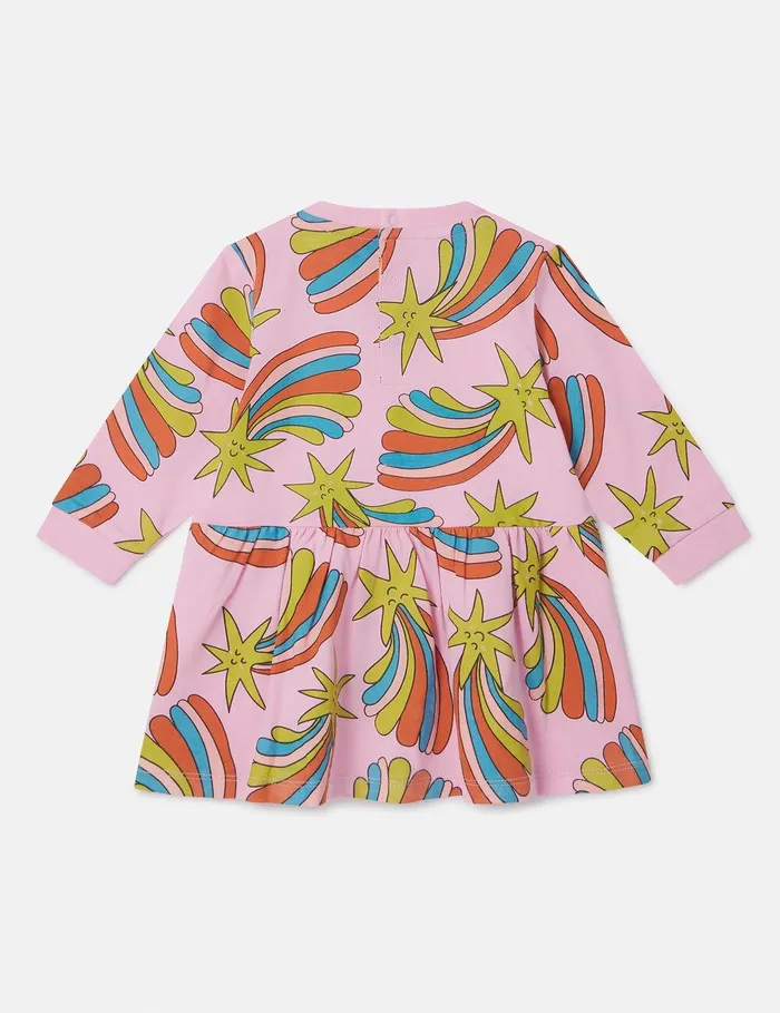 Stella McCartney Baby Girls Kids Shooting Stars Dress Multicolor Pink