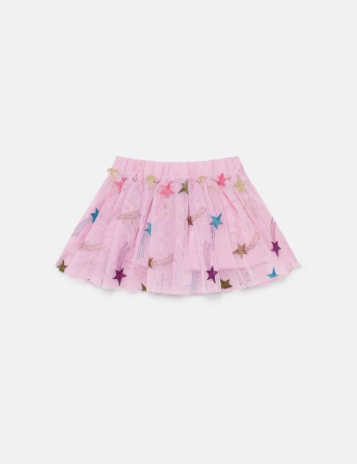 Stella McCartney Baby Girls Kids Shooting Stars Embroidered Skirt Rose Stella McCartney Baby Girls Kids Shooting Stars Embroidered Skirt Rose
