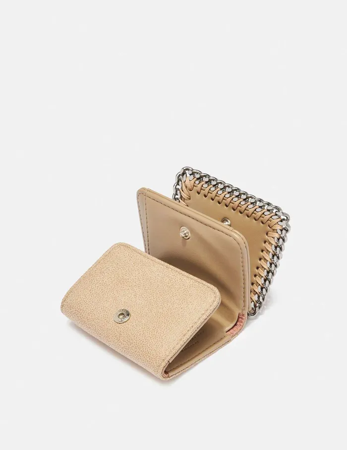 Stella McCartney Compact Wallets Women Falabella Small Flap Wallet Butter Cream Stella McCartney Compact Wallets Women Falabella Small Flap Wallet Butter Cream