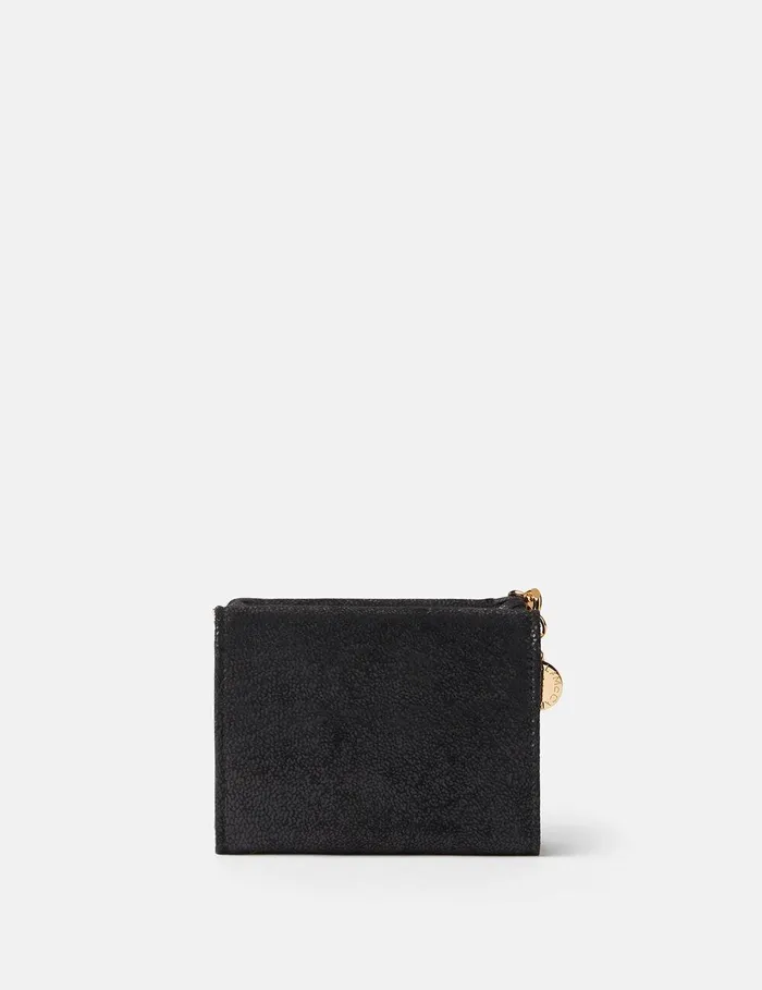 Stella McCartney Compact Wallets Women Falabella TriFold Wallet Black Stella McCartney Compact Wallets Women Falabella TriFold Wallet Black