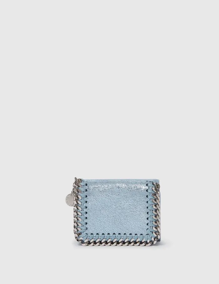 Stella McCartney Compact Wallets Women Falabella TriFold Wallet Sapphire Blue Stella McCartney Compact Wallets Women Falabella TriFold Wallet Sapphire Blue