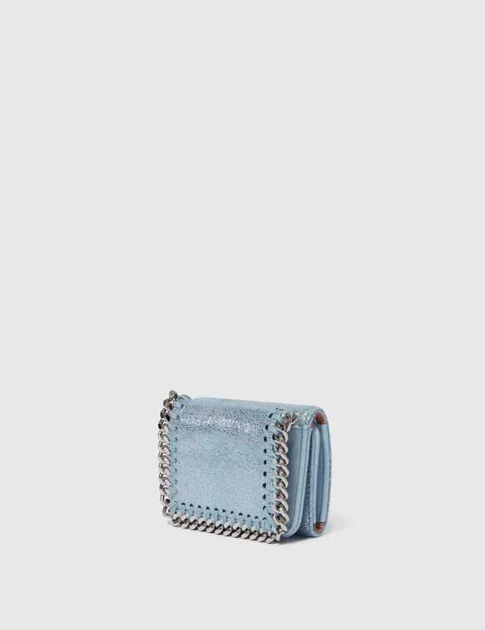 Stella McCartney Compact Wallets Women Falabella TriFold Wallet Sapphire Blue Stella McCartney Compact Wallets Women Falabella TriFold Wallet Sapphire Blue