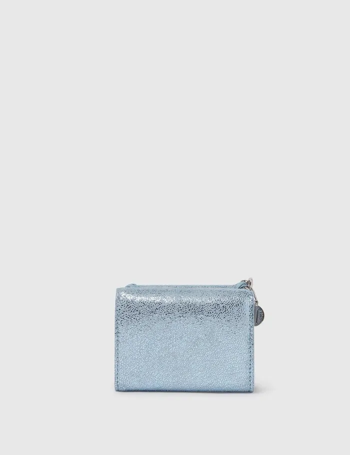 Stella McCartney Compact Wallets Women Falabella TriFold Wallet Sapphire Blue Stella McCartney Compact Wallets Women Falabella TriFold Wallet Sapphire Blue