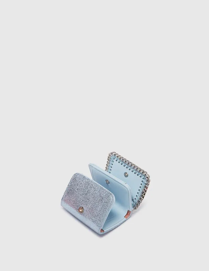 Stella McCartney Compact Wallets Women Falabella TriFold Wallet Sapphire Blue Stella McCartney Compact Wallets Women Falabella TriFold Wallet Sapphire Blue