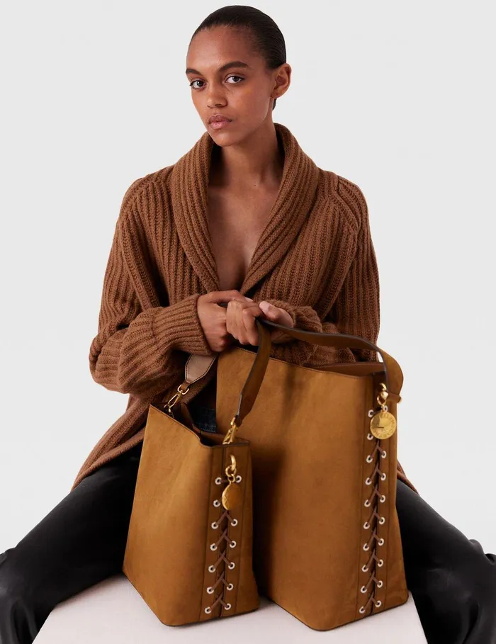 Stella McCartney Crossbody Bags Women Frayme Whipstitch Crossbody Tote Bag Brandy Stella McCartney Crossbody Bags Women Frayme Whipstitch Crossbody Tote Bag Brandy