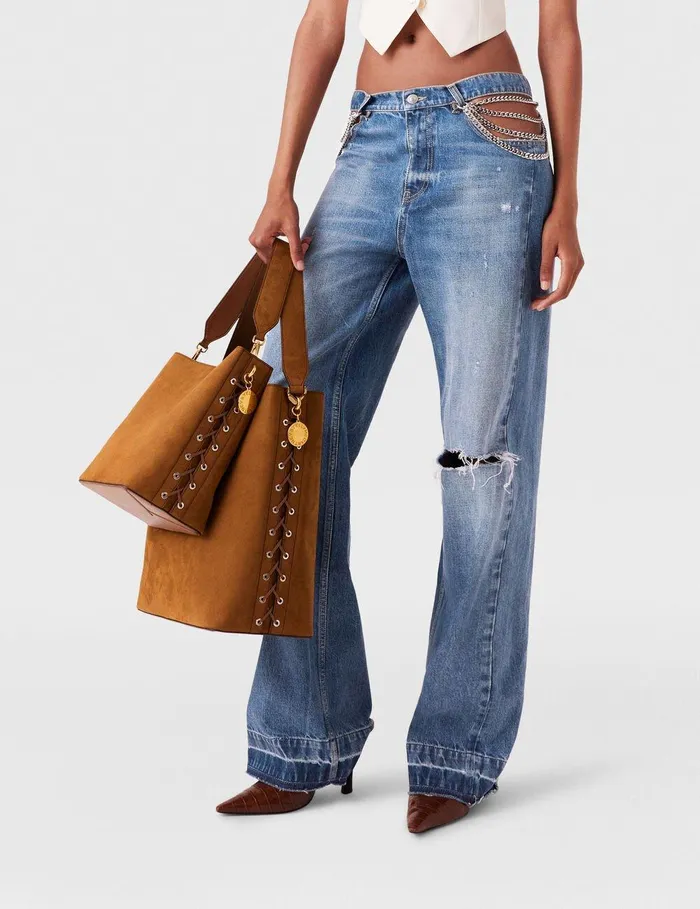 Stella McCartney Crossbody Bags Women Frayme Whipstitch Crossbody Tote Bag Brandy Stella McCartney Crossbody Bags Women Frayme Whipstitch Crossbody Tote Bag Brandy