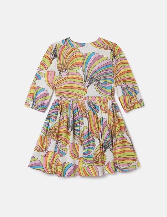 Stella McCartney Dresses and Jumpsuits Kids Shooting Stars Pleated Dress Ivory Multi