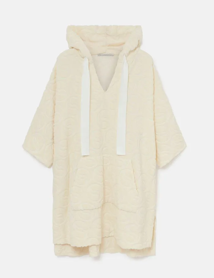 Stella McCartney Dresses Women Toweling Hooded Mini Dress Natural