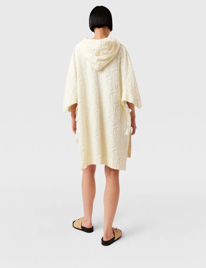 Stella McCartney Dresses Women Toweling Hooded Mini Dress Natural