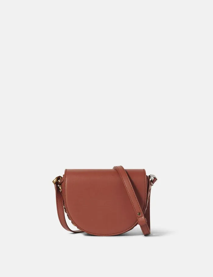 Stella McCartney Frayme Bag Women Frayme Small Flap Shoulder Bag Brick