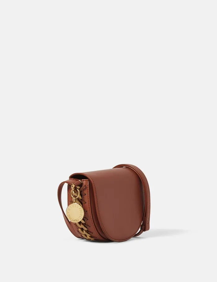 Stella McCartney Frayme Bag Women Frayme Small Flap Shoulder Bag Brick