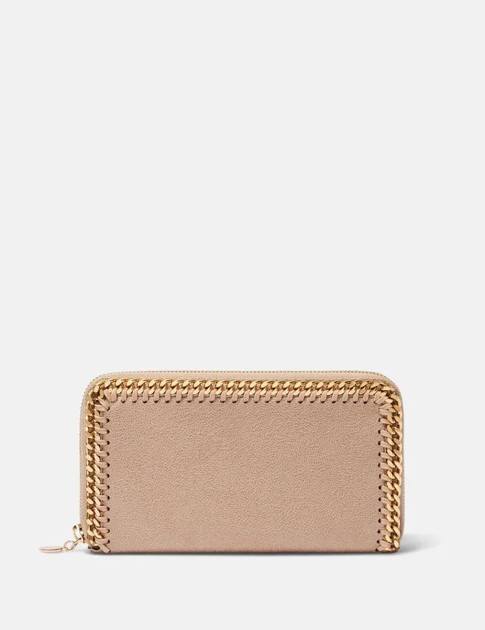 Stella McCartney Iconic Falabella Women Falabella Zip Continental Wallet Butter Cream