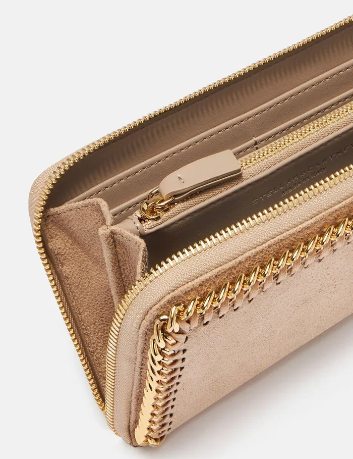 Stella McCartney Iconic Falabella Women Falabella Zip Continental Wallet Butter Cream