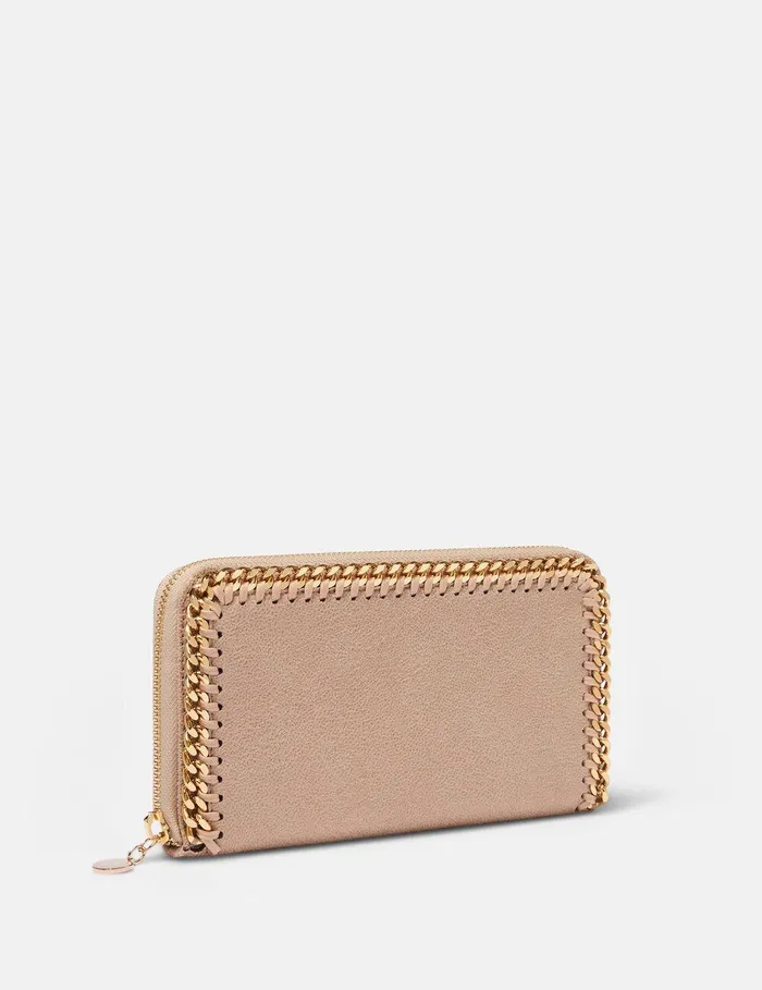 Stella McCartney Iconic Falabella Women Falabella Zip Continental Wallet Butter Cream