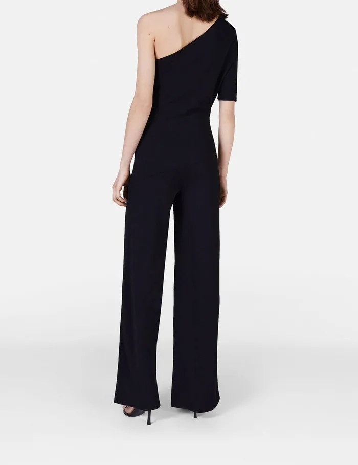 Stella McCartney Jumpsuits Women Compact Knit OneShoulder Jumpsuit Black Stella McCartney Jumpsuits Women Compact Knit OneShoulder Jumpsuit Black