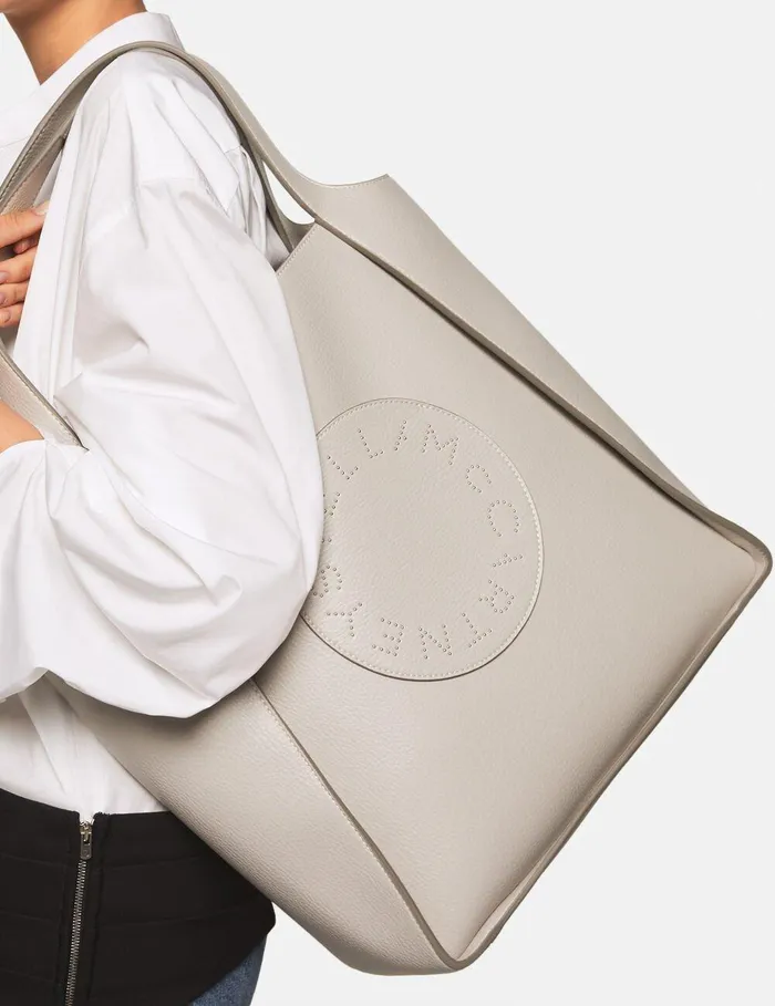 Stella McCartney Logo Bag Women Logo Tote Bag Fog Grey Stella McCartney Logo Bag Women Logo Tote Bag Fog Grey