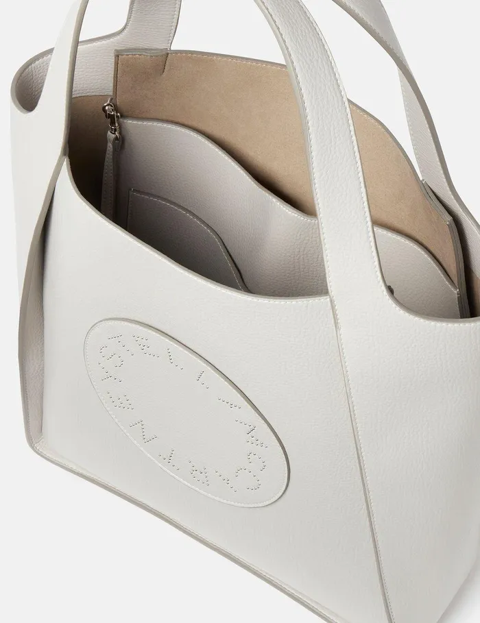 Stella McCartney Logo Bag Women Logo Tote Bag Fog Grey Stella McCartney Logo Bag Women Logo Tote Bag Fog Grey