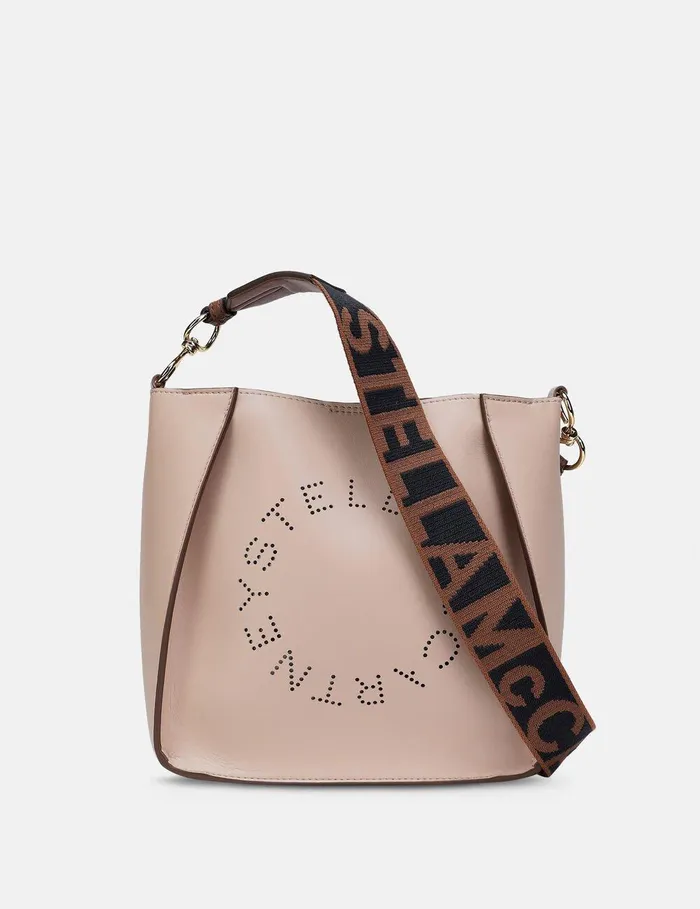Stella McCartney Logo Bag Women Stella Logo Shoulder Bag Blush