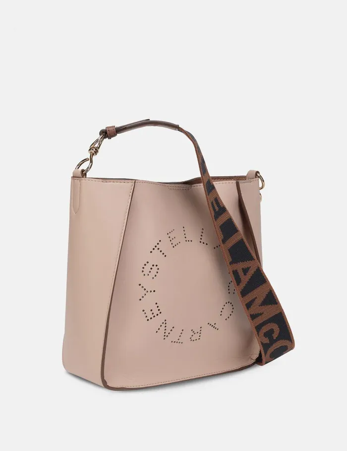 Stella McCartney Logo Bag Women Stella Logo Shoulder Bag Blush