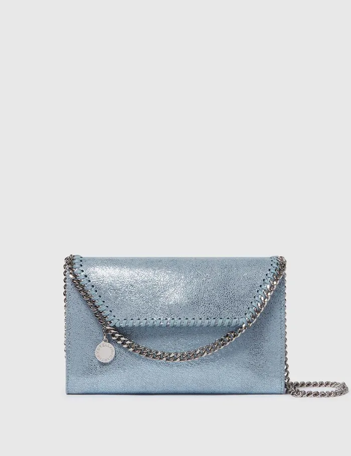 Stella McCartney Mini Bags And Clutches Women Falabella Wallet Crossbody Bag Sapphire Blue Stella McCartney Mini Bags And Clutches Women Falabella Wallet Crossbody Bag Sapphire Blue