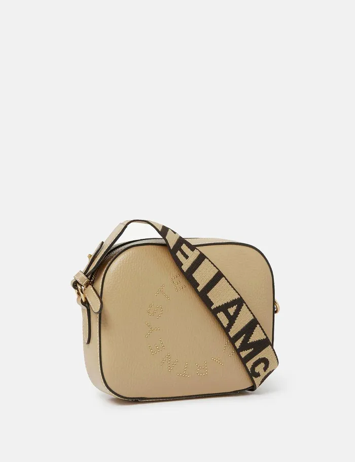 Stella McCartney Mini Bags And Clutches Women Logo Camera Crossbody Bag Butter Yellow