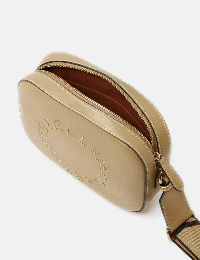 Stella McCartney Mini Bags And Clutches Women Logo Camera Crossbody Bag Butter Yellow