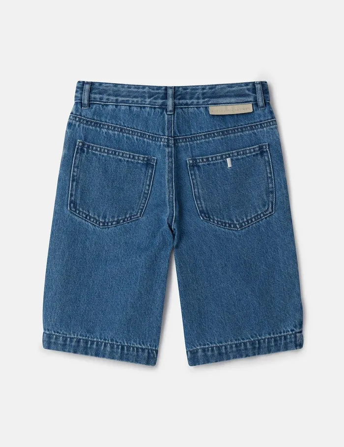 Stella McCartney Pants and Shorts Kids Board Length Denim Shorts Blue Stella McCartney Pants and Shorts Kids Board Length Denim Shorts Blue