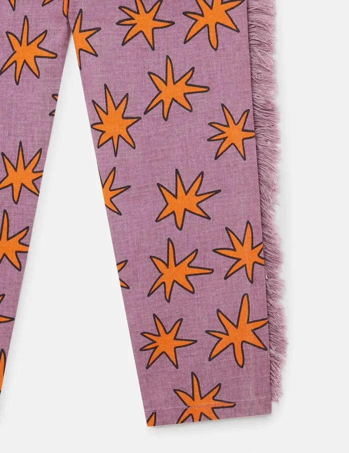 Stella McCartney Pants and Shorts Kids Bright Stars Fringe Denim Jeans Violet Multi Stella McCartney Pants and Shorts Kids Bright Stars Fringe Denim Jeans Violet Multi