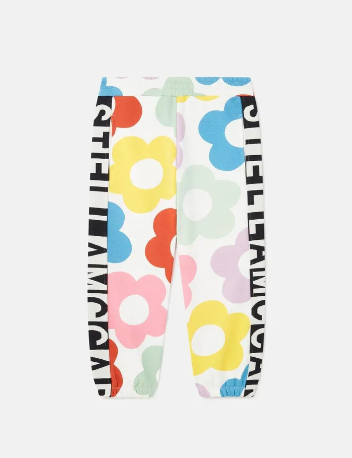 Stella McCartney Pants and Shorts Kids Floral Pattern Joggers Multicolour