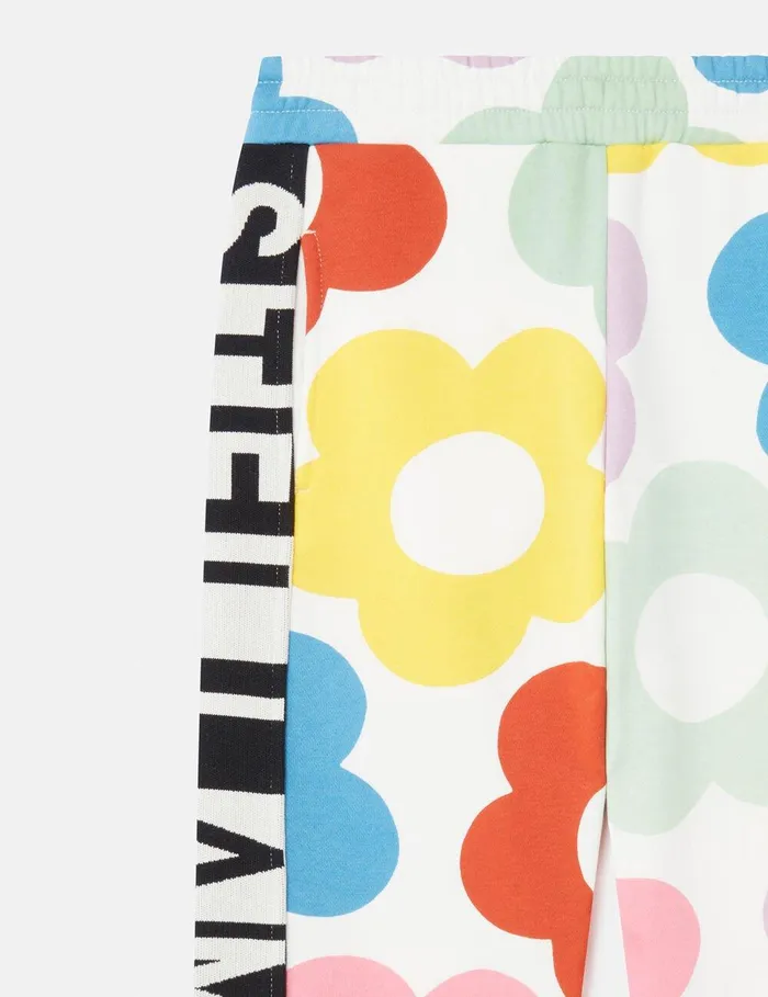 Stella McCartney Pants and Shorts Kids Floral Pattern Joggers Multicolour Stella McCartney Pants and Shorts Kids Floral Pattern Joggers Multicolour