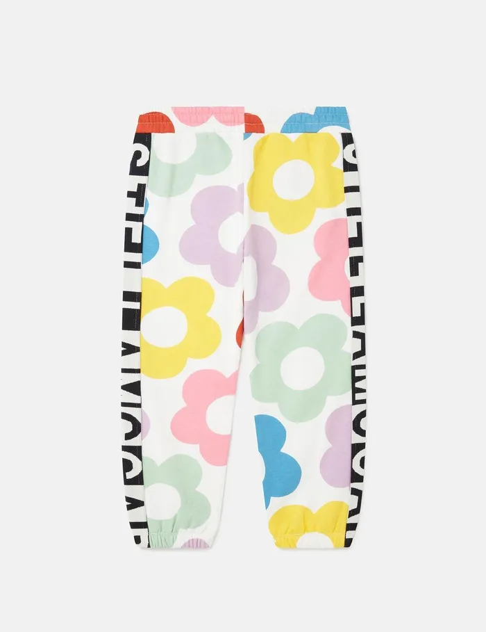 Stella McCartney Pants and Shorts Kids Floral Pattern Joggers Multicolour Stella McCartney Pants and Shorts Kids Floral Pattern Joggers Multicolour