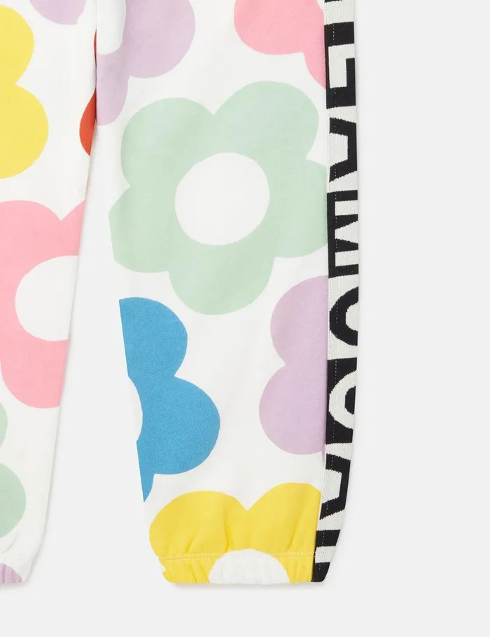 Stella McCartney Pants and Shorts Kids Floral Pattern Joggers Multicolour Stella McCartney Pants and Shorts Kids Floral Pattern Joggers Multicolour