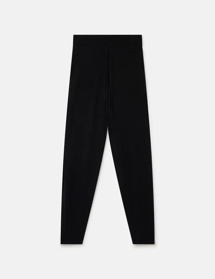 Stella McCartney Pants And Shorts Women MidRise Tapered Sweatpants Black