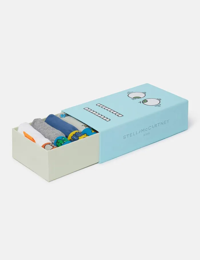Stella McCartney Shoes And Accessories Kids 7 Pack Of Farmyard Printed Boxers Multicolour Stella McCartney Shoes And Accessories Kids 7 Pack Of Farmyard Printed Boxers Multicolour