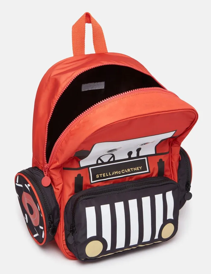 Stella McCartney Shoes And Accessories Kids Tractor Printed Backpack Red Stella McCartney Shoes And Accessories Kids Tractor Printed Backpack Red
